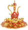 Tissting Théière en Métal Turque Vintage, Ensemble de Théière Métal Service à Thé Turc Vintage avec 6 Tasses et Plateau, Décoration pour Mariage, Artisanat d'art, Rouge, for Décoration de Maison