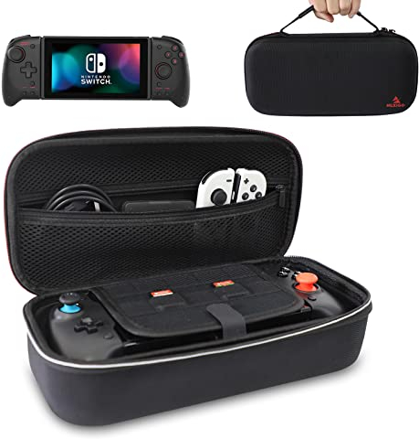 NexiGo Switch Controller Custodia per Nintendo Switch, Switch Game Storage Case con 10 Titolari, Compatibile Gripcon, 19252, Switch OLED Joy-Conts e Switch Accessori