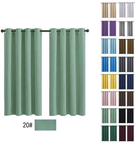 Fliegengitter Vorhänge Wohnzimmer Wärmeisolierender Vorhang Blickdicht Geräuschreduzierung leichte weiche für Zimmer Küche Babyroom - 160x130cm (Gras-Grün)