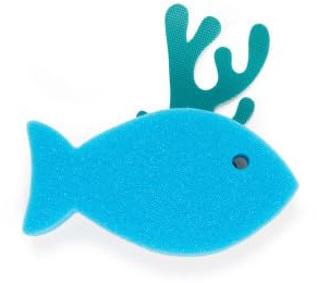 Spülschwamm mit Halter: Fisch
