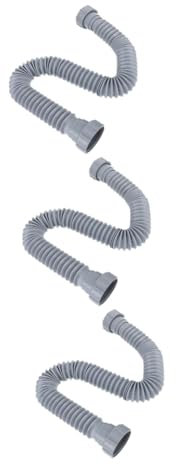 Hemobllo 3pièces Flexible Drain Pipe Tuyau De Vidange Avec Double Pour Évier De Cuisine à Eau Ajustable Facile à Installer