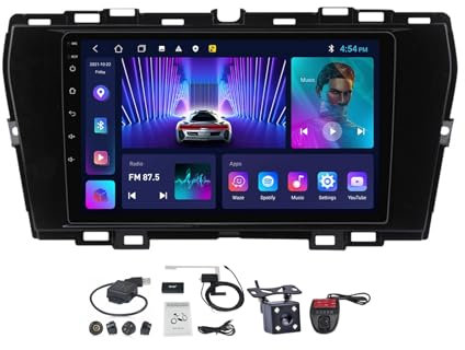 Android 12 Double DIN Autoradio per SsangYong Tivoli 2019-2023 | Radio FM RDS Dab+ da 9 Pollici GPS Bluetooth 5.0 Mani libere Comandi al Volante Carplay Android Auto Telecamera(M100CP)