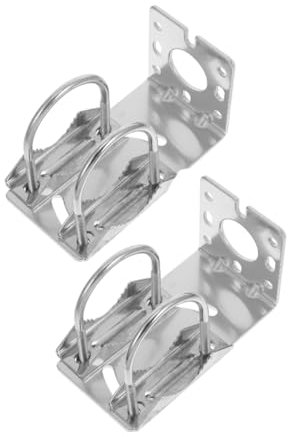 DOITOOL 2pcs Weatherproof Antenna Pole Mounting Rack Aluminum Bracket Easy Installation No Tools Required