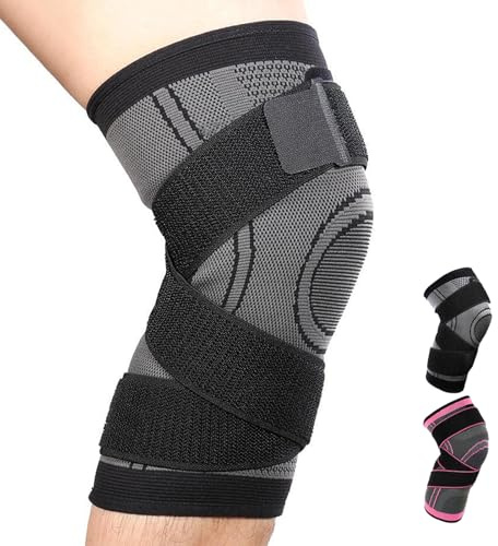 zuxify Knie-Kompressionsbandage für Männer und Frauen, Stützbandage für Laufen, Training und Gelenkschmerzlinderung