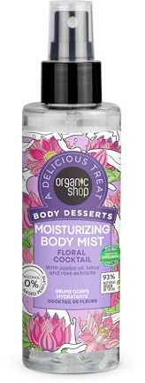 Organic Shop Body Desserts Moisturizing Body Mist Floral Cocktail, 200 ml