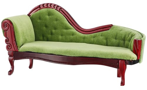 Abaodam 1 12 Scale Miniature Lounge Sofa Doll House Furniture Ornament Miniature Sofa Model for Dollhouse Accessories Photo Props Mini House Decoration and Pretend Play Scene