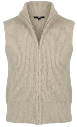 zero Damen Strickweste mit Reißverschluss