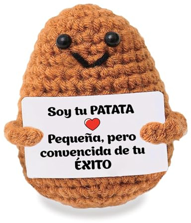 O³ Patata de Decoración Positiva - Regalo Original y Divertido | Decoración Hogar | Idea Graciosa | Cumpleaños y Fiesta | Niña Niño Mujer Hombre Hermano Hermana Amigo | Sorpresa Oficina Compañero