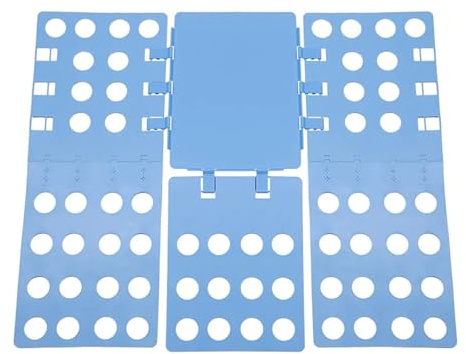 Lot de 2 Planches à vêtements Pliables en Plastique réglables, Outil Rangement et Nettoyage for la Maison pour T Shirts,Chemises(Blue)
