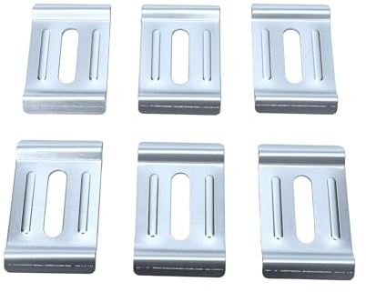 Spacnana 30er-Pack Metall-Kabelrinnenklemmen, Verzinkte Kohlenstoffstahl-Clips für 4–6 Mm Drahtgeflecht-Kabelrinnen Zur Befestigung Am oder an der Halterung (30PCS)