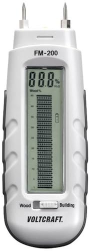 VOLTCRAFT FM-200 Materialfeuchtemessgerät Messbereich Baufeuchtigkeit (Bereich) 0.2 bis 2% vol Messbereich Holzfeuchti