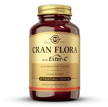 Solgar Cran Flora Cranberry Vegetable Capsules - Pack of 60 - Immune Support - Fights Free Radicals - Reduces Tiredness and Fatigue - Vegan and Gluten-Free