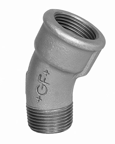 Georg Fischer +GF+ Temperguss Fitting, Verzinkt,NR. 50, 2 Bogen 30° I/A