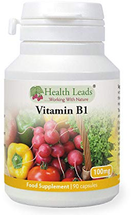 Vitamin B1 100mg x 90 Capsules, Magnesium Stearate Free & No Nasties, Easy to Swallow Small Capsules, Thiamine contributes to Healthy Metabolism and Healthy Heart Function, Made in Wales