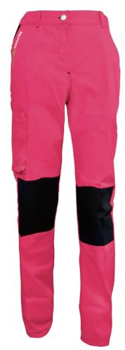 Fashion Sécurité Pantalon de Travail Femme Rose et Noir Résistant, Confortable et Tendance - Bricolage et Jardinage