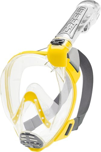 DUKE DRY FULL FACE MASK CLEAR/YELLOW S/M
