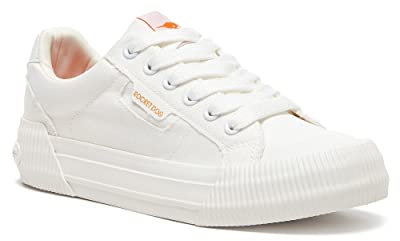 Rocket Dog Women's Cheery Sneaker, Canvas White, 6 UK