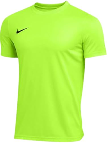 Nike Men's Park Short Sleeve T Shirt (Volt, Large)