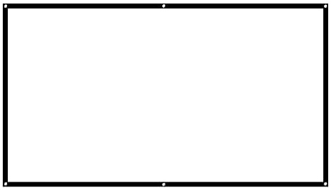 1080P HD Beamer Leinwand Tragbare 3D 4k Film Beamer Leinwand Vorhänge für Heimkino Klassenzimmer Konferenz 60-100 Zoll Beamer Leinwand Weiß(84 Zoll)