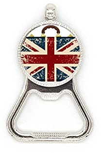 Union Jack Retro Suitcase Britain UK Flag Culture Metal Beer Bottle Cap Opener Duty Stainless Steel