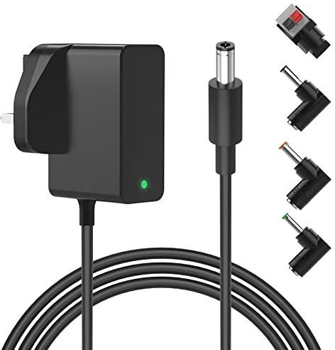 Newding 12V 2A Power Adapter Compatible with LED CCTV Strip Light, UK Plug