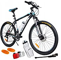 BDW Mountainbike 18 Gang Schaltung, Scheibenbremse 26 Zoll Reifen | 18 Zoll Rahmen MTB | Additive ! (Blau)