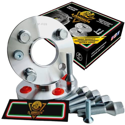 IGP 2 DISTANZIALI 20 mm 4 x 98 mozzo 58.1 + 8 BULLONI compatibili con FIAT PANDA + CROSS 4x4 dal 1980 al 2022 in poi *OK AUTO RUOTA CERCHI IN LEGA