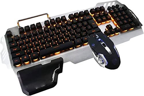Corsehild RVB Clavier de Jeu et Combo de Souris et de Casque rétro-éclairé,USB Clavier rétro-éclairé,LED Ensemble de Souris de Clavier de Jeu, Casque avec Microphone for Ordinateur Portable PC Jeu i