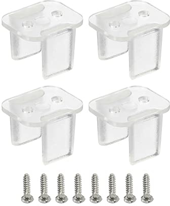 sourcing map 30 Stück wsserdichter LED-Lichtstreifenclips transparent | Befestigungsklemmen, passend für 8 mm Silikon LED-Lichtstreifenclips wsserdichter LED-Lichtstreifen