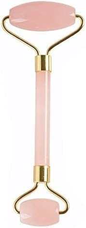 Massageroller, Massagestab, Massagewerkzeug, Rosenquarz-Jade-Roller, echte Jade, Gua Sha-Brett, Pilz-Massagegerät, Gesichtslifting-Werkzeug, Gesichts-Guasha-Massage-Werkzeug (Roller) ( Color : Roze ,