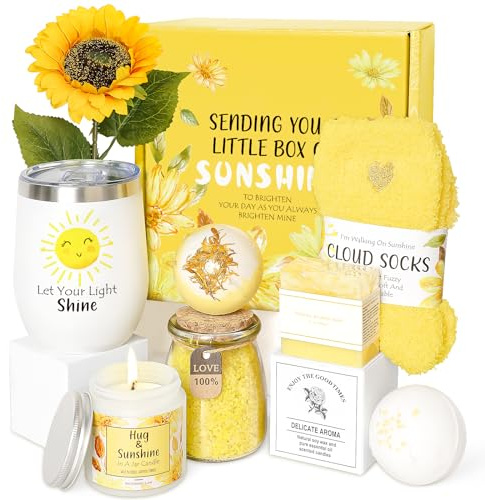 Birthday Gifts for Women, Unique Relaxing Spa Kit Gift Baskets for Women Self Care Gift Get Well Soon Christmas Gifts for Best Friends Sister Mom Her