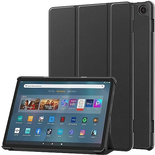 ODQQDO Hülle für Fire Max 11 (11 Zoll) Tri-Fold PU Lederhülle Schlanke Leichte Smart Case mit Auto Schlaf/Wach Ständer Schutzhülle Flip Cover