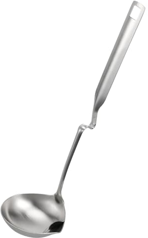 PRETYZOOM 2stücke Edelstahl Suppenkelle Mit Filterloch Öl Separator Löffel Für Heiße Suppen Und Brühen Für Täglichen Gebrauch Und Einfache Reinigung