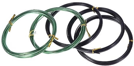 INOOMP 5 Rollos Alambre Para Hacer Joyas Alambre De Color Aluminio Recocido Alambre De Color Artesanal Alambre Para Jardineria Alambre De Aluminio Manual Bicicleta