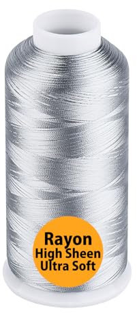 Simthread Maschinenstickgarn 40WT, 5000 m, Viskose, Grau 1118 | 5000 m Maschinenstickgarn 40WT aus 100% Viskose, Farbe Grau 1118, für glänzende und klar definierte Stickbilder.