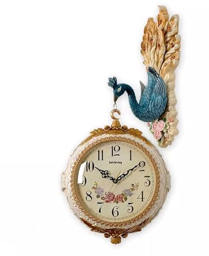 Silenzioso Orologio da Muro Orologio da parete bifacciale, orologio da parete decorativo for ingresso soggiorno, orologio al quarzo silenzioso, orologio, grande orologio da parete Orologio da parete