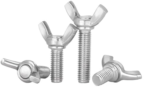Flügelschraube, 10 Stück, 304 Edelstahl, handfest, verstellbare Rändelschraube, Flügelschrauben, Bolzen M4, M5, M6, M8, M10, M12 (M12 x 100)