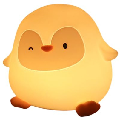 Kustimantu Luce notturna, lampada di risveglio per la camera dei bambini, lampada da tavolo del fumetto per ufficio, comodino e comodino con luce notturna ricaricabile