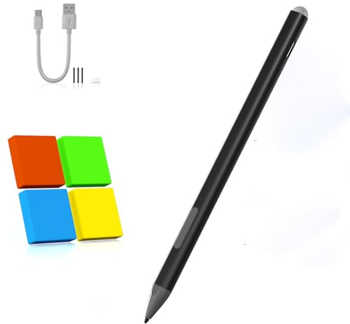 Microsoft Surface Pencil - Stylus Pen for Surface Pro 12/11/9/10/8/X/7/6/5/4/3 with 4Nibs, Surface Pro Stylus for Surface Go 3/Go 2/Book/Laptop 5, 4096 Pressure Sensitivity, Palm Rejection