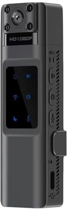 ZKLGS Bodycam, L13 Videoregistratore Digitale Portatile Full HD 1080P Mini Telecamera Visione Notturna ruotabile a 180 ° Registrazione in Loop Mini Telecamera for Il Corpo(with WiFi)