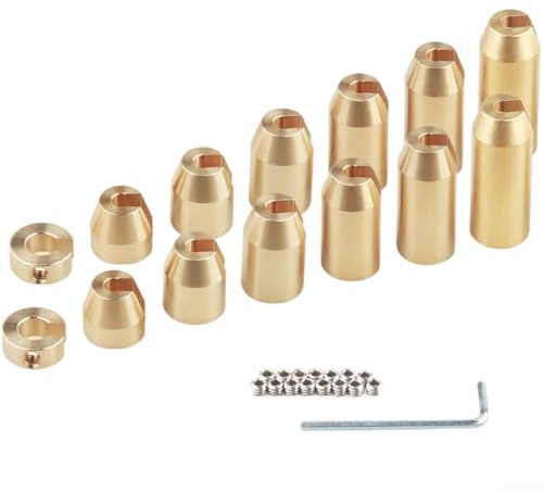 Mässing hjul ekrar balansvikter motorcykel ekerhjul dynamiska balansvikter, för 48 mm inre ekrar (12/14 pack) (14-pack)