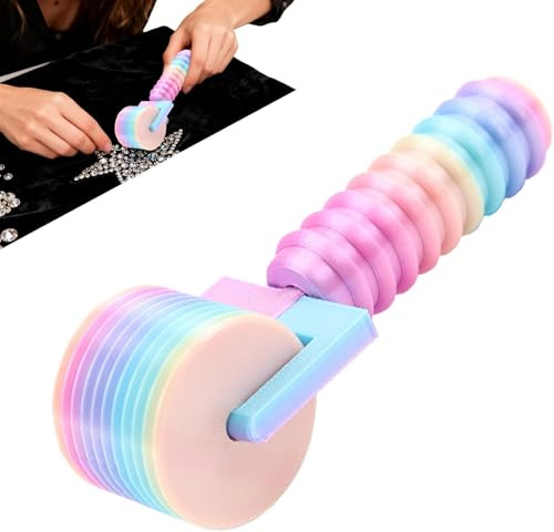 Natwo 2025 New Diamond Painting Roller，Suitable for Rhinestone Embroidery, Easy-Grip Handle Roller, Non-Stick Roller Tool, Detachable Diamond Painting Tools and Accessories