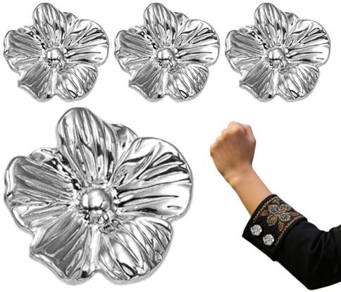 Bottone Con Strass – Lega Di Zinco | Copri Pulsante | Accessorio Decorativo Per Copri Per Camicie, Giacche, Camicette, Cucito Fai Da Te, Artigianato Alla, Abiti Da Sposa, Abiti Formali E