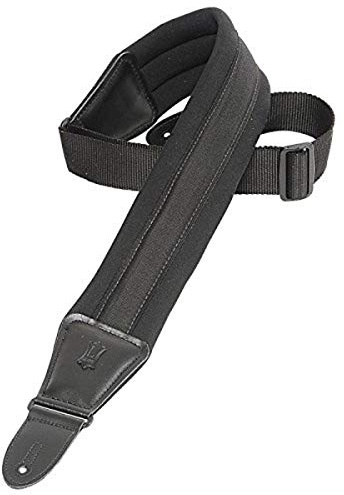 Levy's Leathers Comfort Series 3.25 Wide Neoprene Padded Guitar Strap, Black (PM48NP3-BLK)
