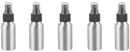 Minkissy 5Pcs 50Ml Reisesprühflasche Leere Pumpflaschen Reiselotionsspender für Ätherische Öle Wasser Mister Reinigungslösungen Parfüm Make-Up Kosmetik