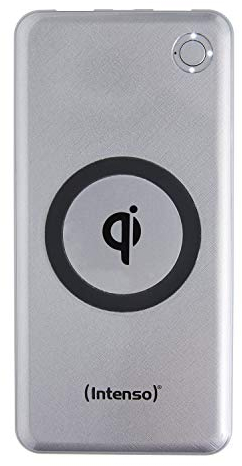 Intenso 7343531 Powerbank WPD10000, externes Ladegerät mit Wireless Charging, Power Delivery und Quick Charge (10000mAh, geeignet für Qi-fähige Smartphone/Tablet PC) Silber