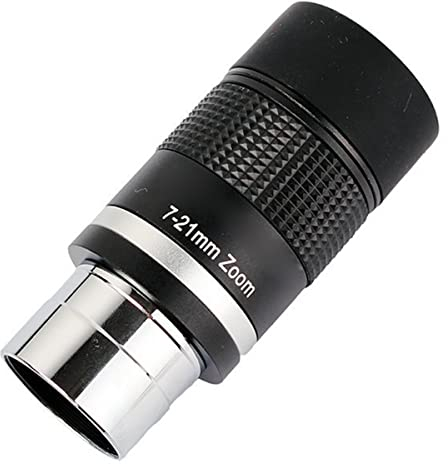 Mikroskop-Zubehör-Kit 8-24mm Okular Zoom Kontinuierliches Zoomen, Variables Falten 1,25 '' 31,7 mm astronomisches Teleskop Mikroskopische Objektträger (Color : 7-21mm)