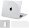 BlueSwan Cover Compatibile con MacBook Air 13,6 Pollici M4 M3 M2 2025 2024 2022 A3240 A3113 A2681 con Touch ID, Mac 13 Plastica Custodia Rigida Case - Crystal Transparent