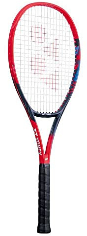 Yonex Vcore 98 (305G) Scarlet unbesaitet 305G Tennisschläger, Wettkampfschläger, Rot – Blau