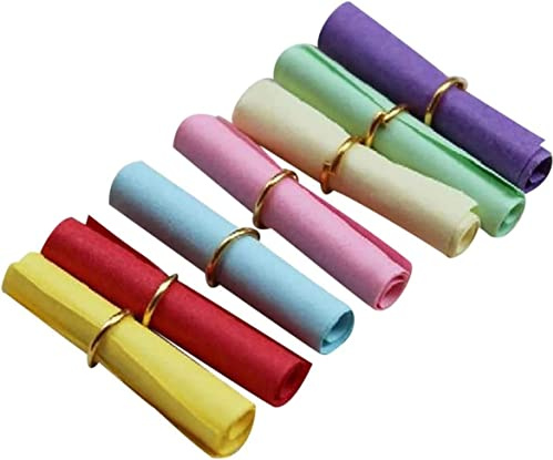 25 Lose gerollte Briefchen Liebe Lose zum beschriften Blanko unbedruckt Bunt - GEschenk Liebe Gutscheine Muttertag